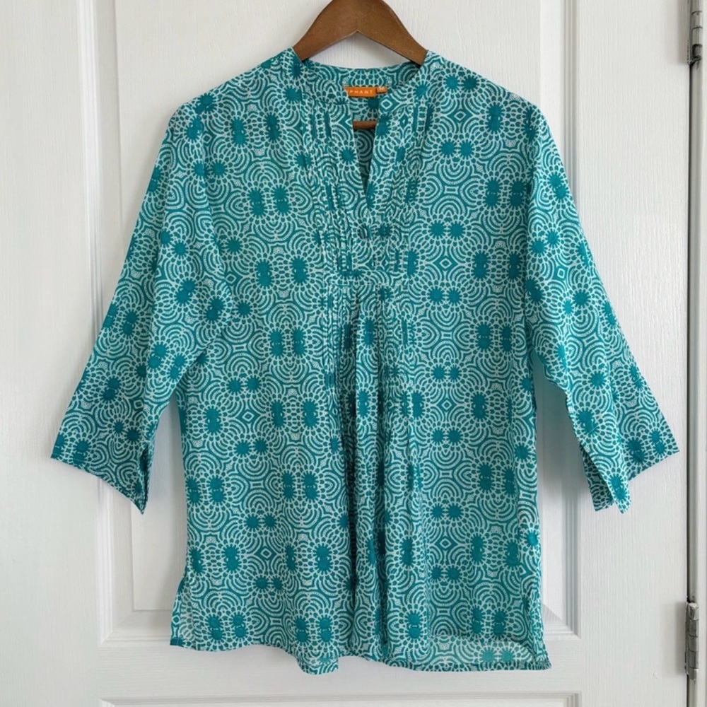 Women's Teal Oliphant Top